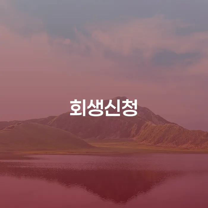 회생신청, 나에게 맞는 선택일까? 부산 개인파산 법무법인율한 회생파산센터에서 알아보세요